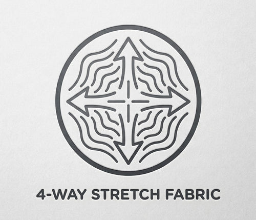4-Way Stretch Fabric: Total freedom of movement. Whether it’s overhead presses or deep squats, this fabric moves with you without losing its shape.